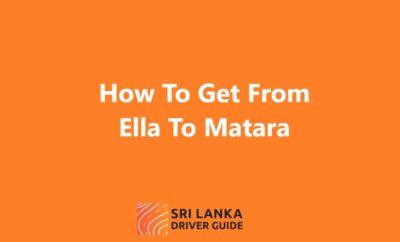 How To Get From Ella To Matara
