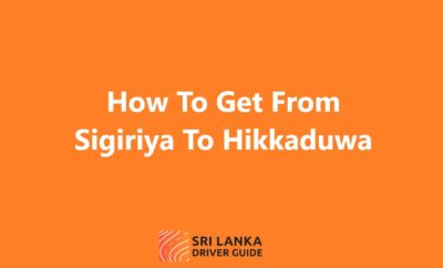 How To Get From Sigiriya To Arugam Bay